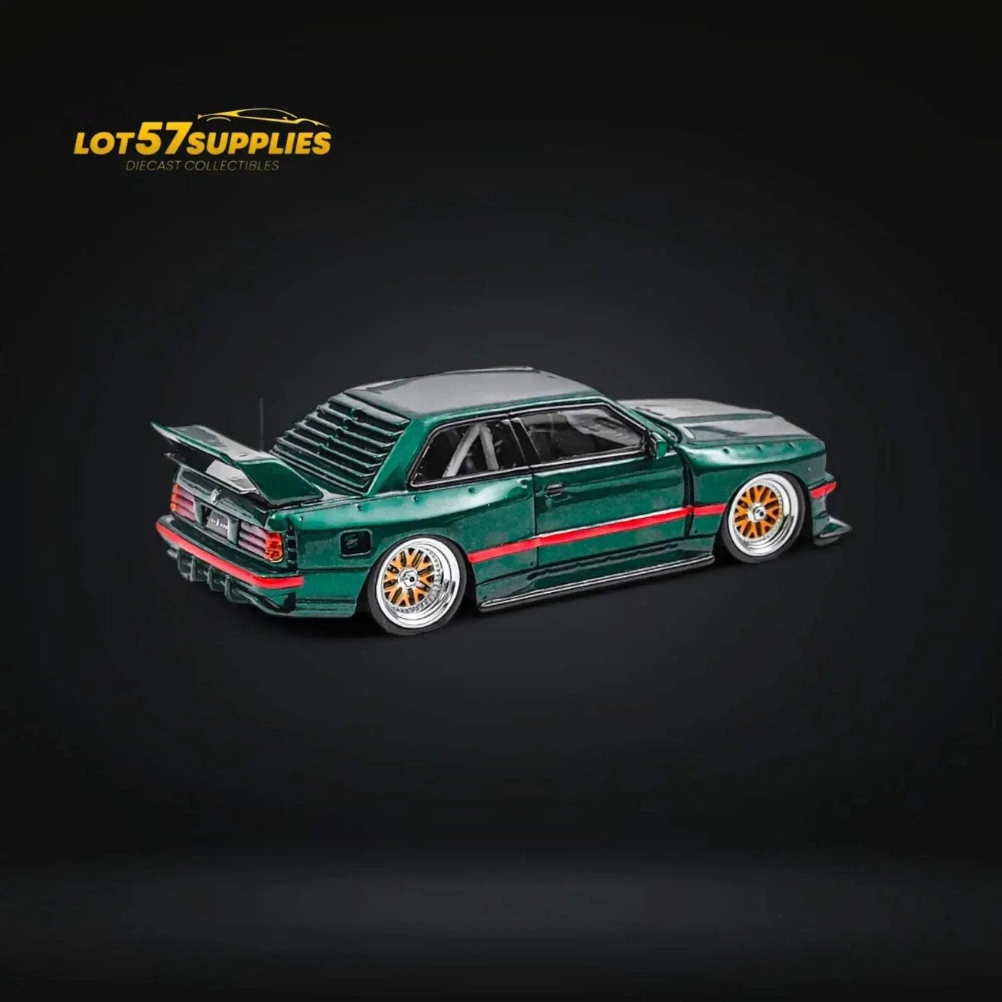 NA BMW E30 Wide-Body Resin Model Green 1:64 - ToylandEU