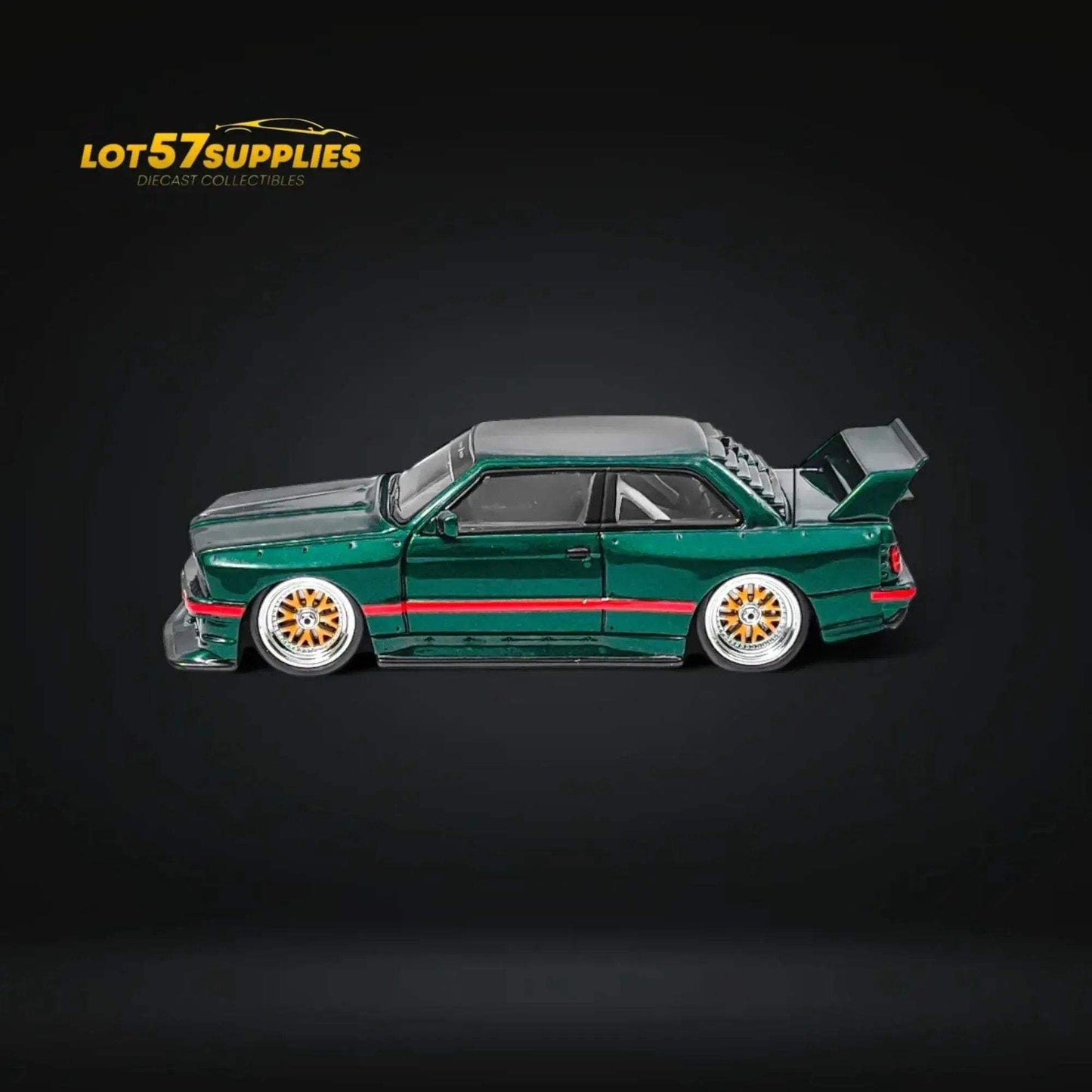 NA BMW E30 Wide-Body Resin Model Green 1:64 - ToylandEU