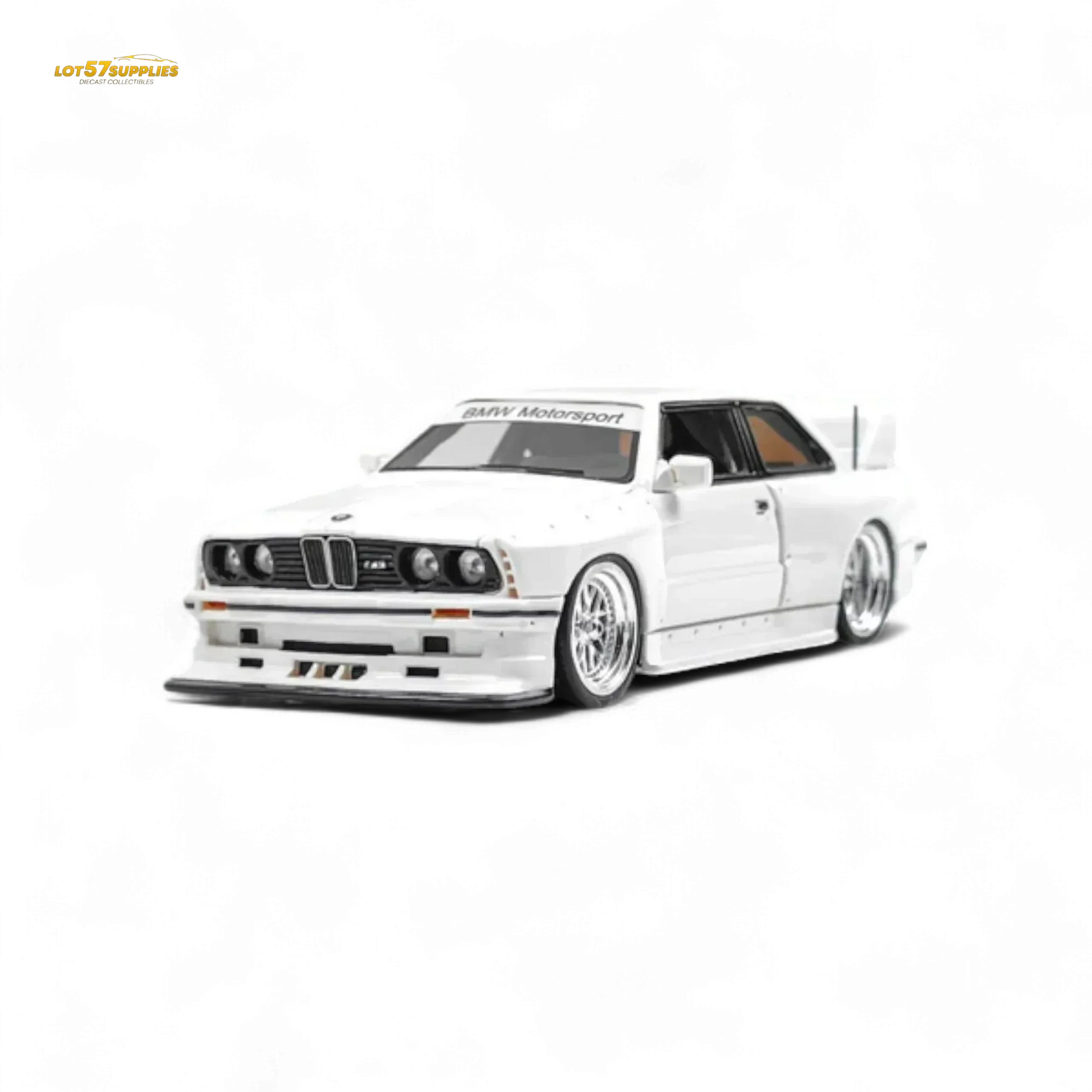 NA BMW E30 Wide-Body Resin Model White 1:64 - ToylandEU