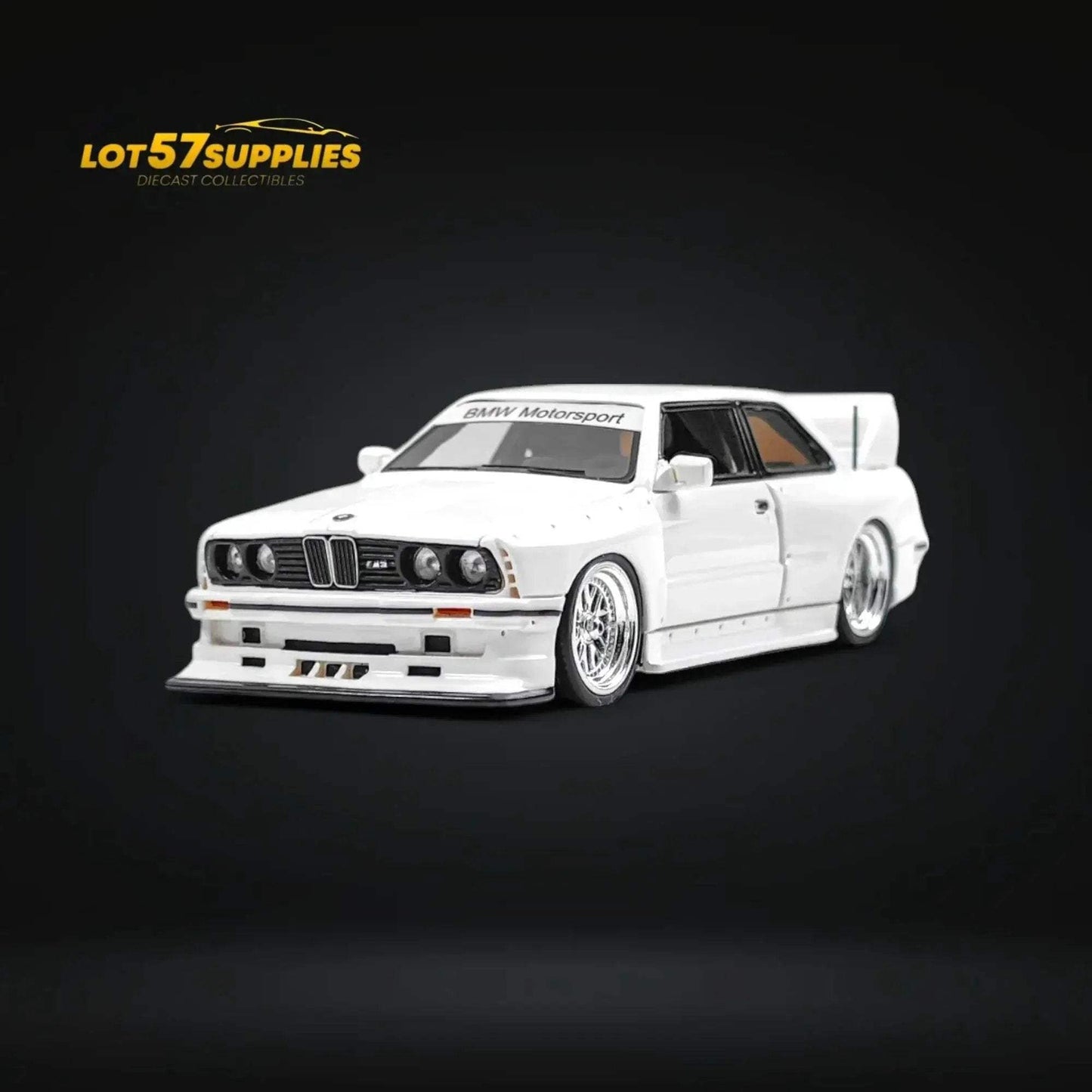 NA BMW E30 Wide-Body Resin Model White 1:64 - ToylandEU