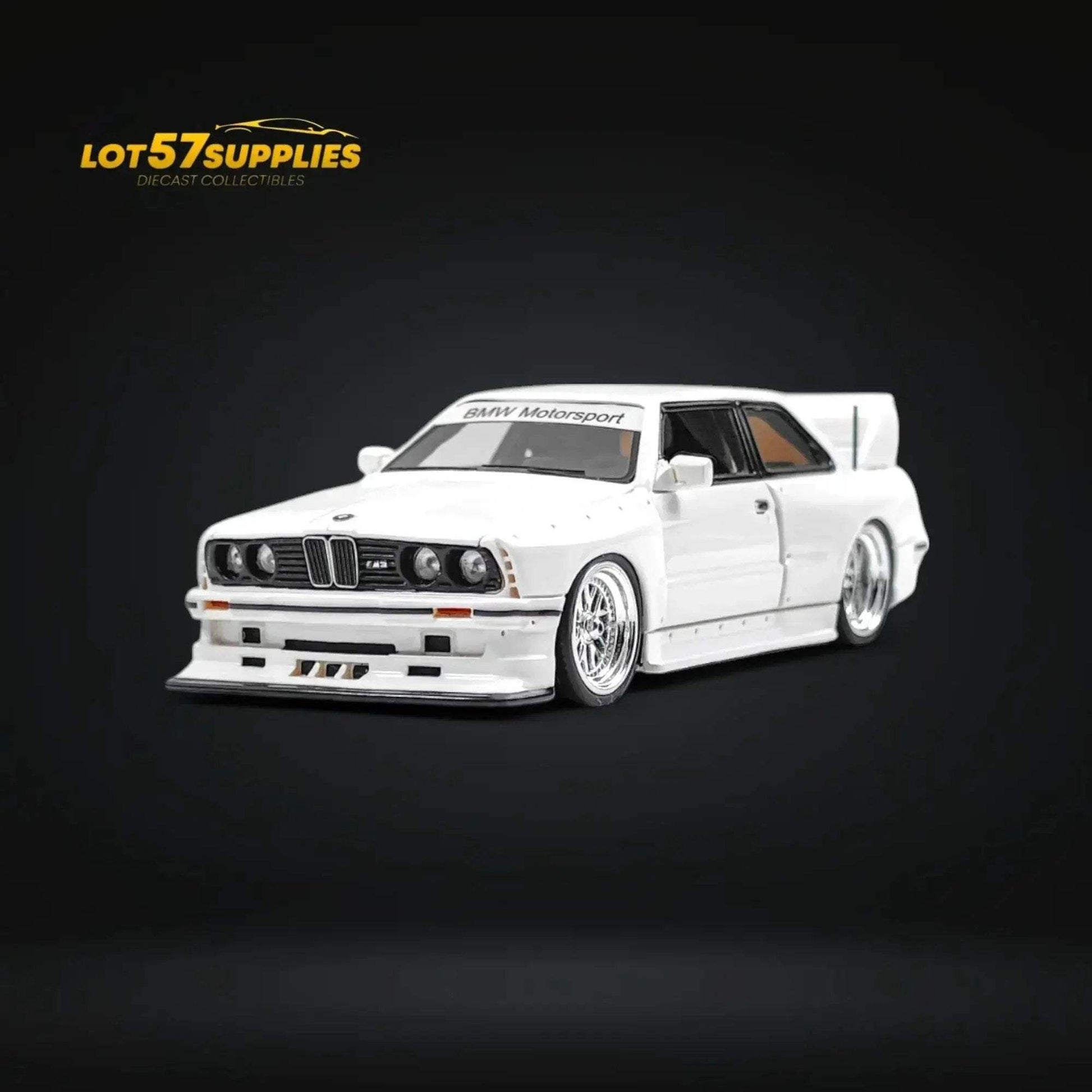 NA BMW E30 Wide-Body Resin Model White 1:64 - ToylandEU