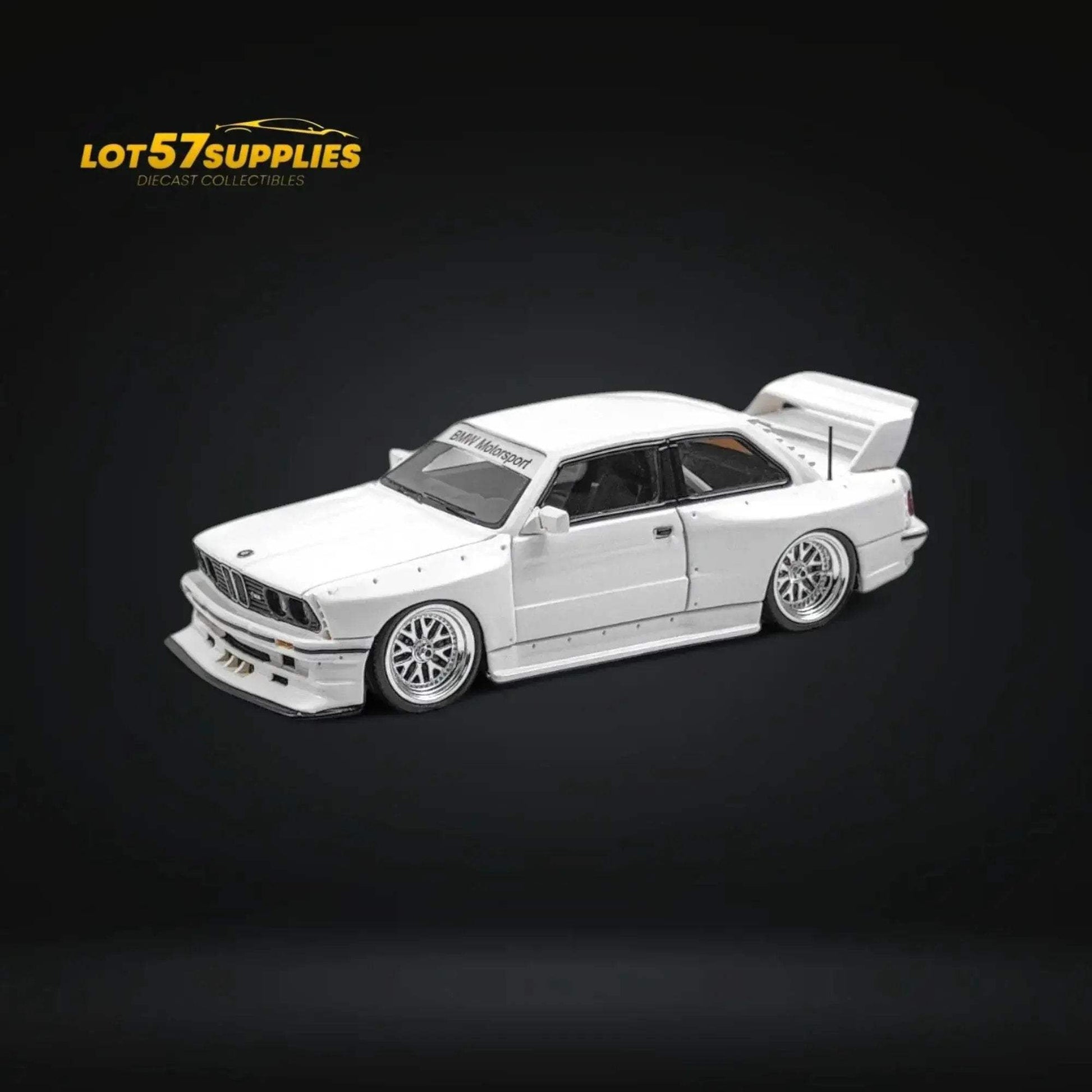 NA BMW E30 Wide-Body Resin Model White 1:64 - ToylandEU