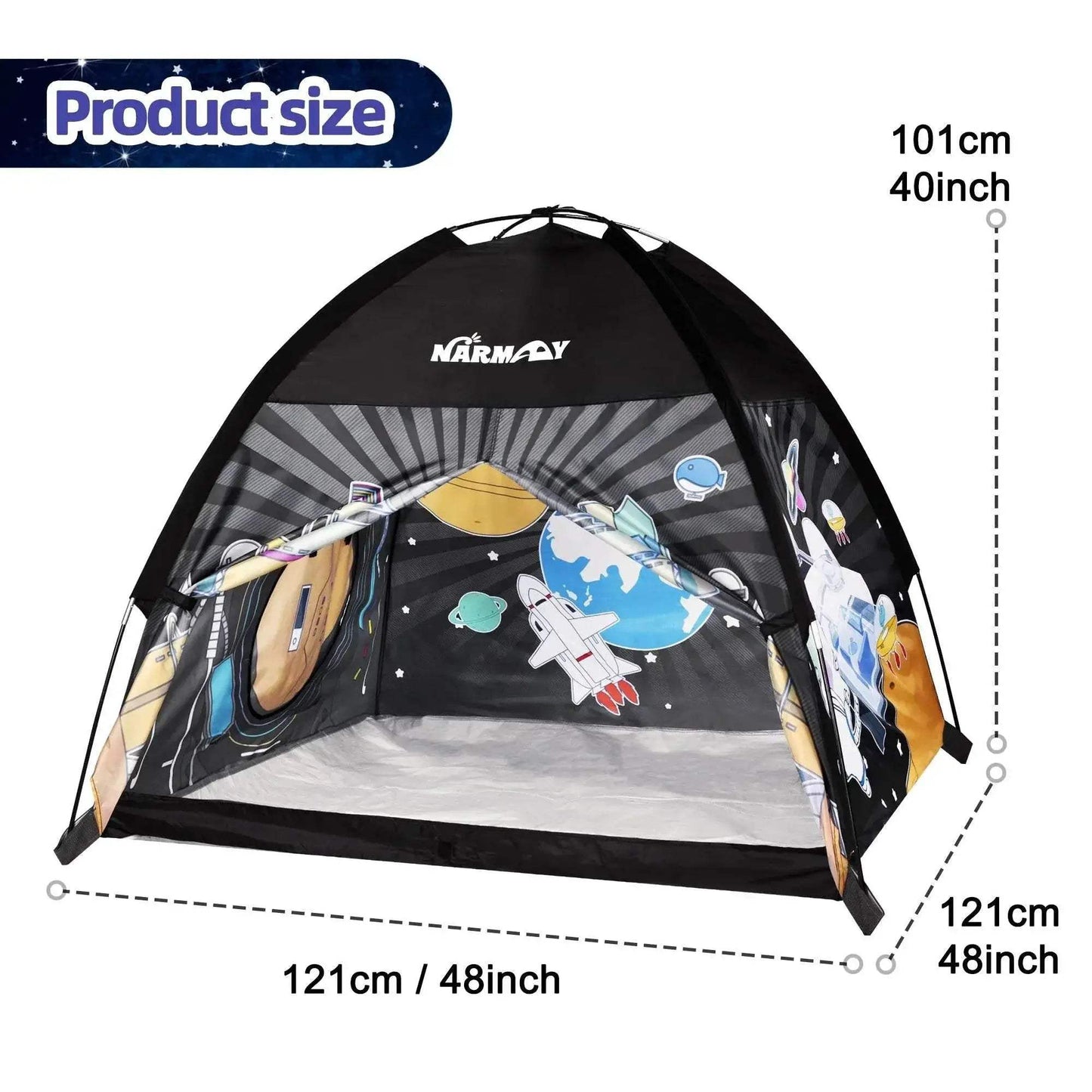 NARMAY Play Tent Space World Dome Tent for Kids Fun - ToylandEU