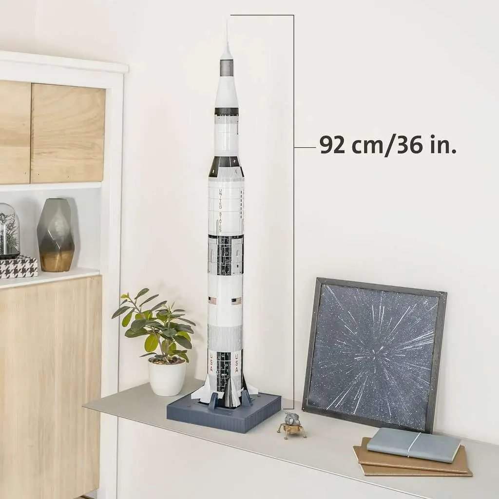 Saturn V Rocket Three Dimensional Jigsaw Puzzle With 504 Pieces - ToylandEU