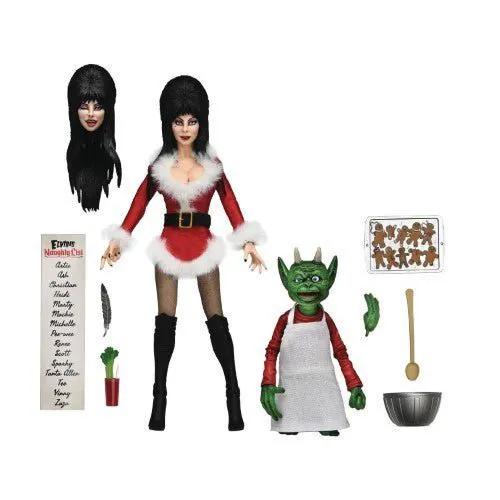 NECA Elvira Very Scary Xmas Clothed 8-Inch Scale Action Figure - ToyShnip