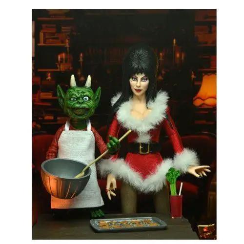 NECA Elvira Very Scary Xmas Clothed 8-Inch Scale Action Figure - ToyShnip