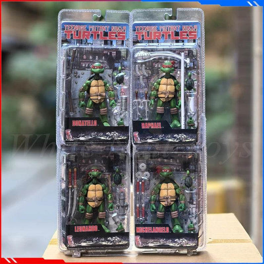 NECA Teenage Mutant Ninja Turtles 2008 Anime Figure TMNT Leo Raphael 14cm Action Figure New Birthday Gift - ToylandEU