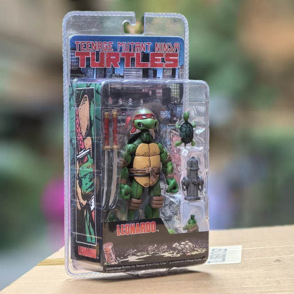 NECA Teenage Mutant Ninja Turtles 2008 Anime Figure TMNT Leo Raphael 14cm Action Figure New Birthday Gift - ToylandEU