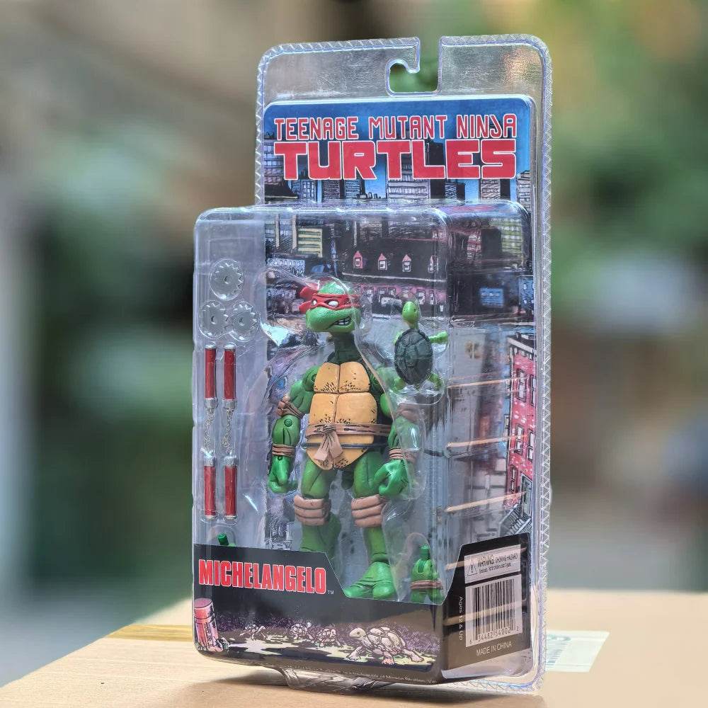 NECA Teenage Mutant Ninja Turtles 2008 Anime Figure TMNT Leo Raphael 14cm Action Figure New Birthday Gift - ToylandEU