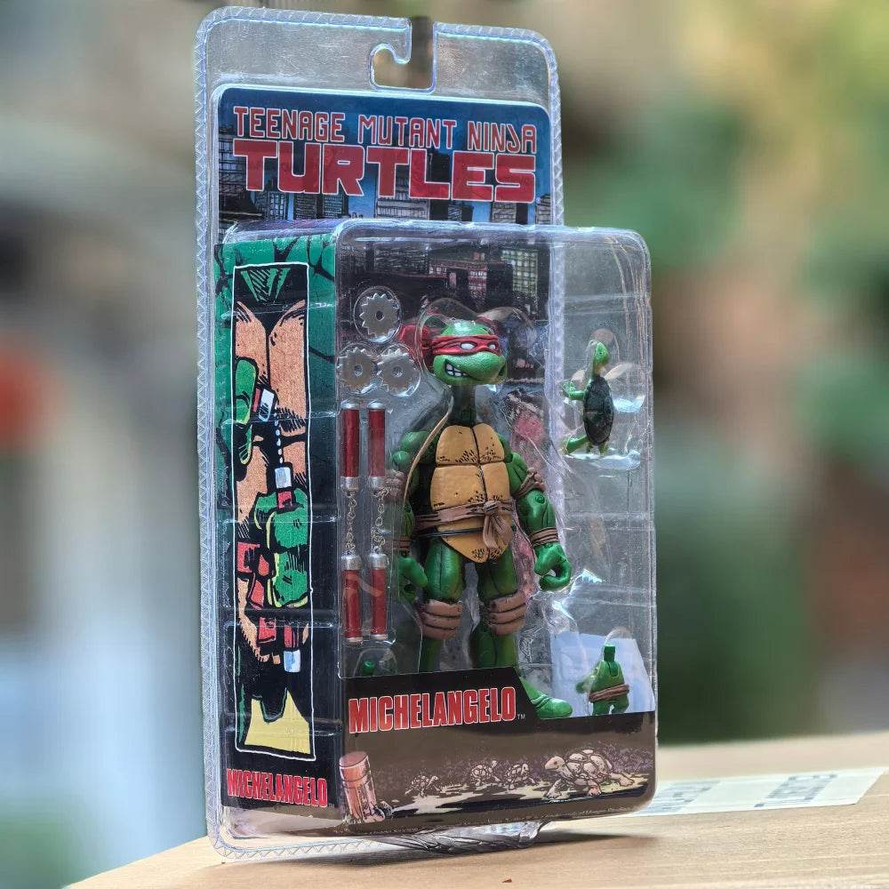 NECA Teenage Mutant Ninja Turtles 2008 Anime Figure TMNT Leo Raphael 14cm Action Figure New Birthday Gift - ToylandEU