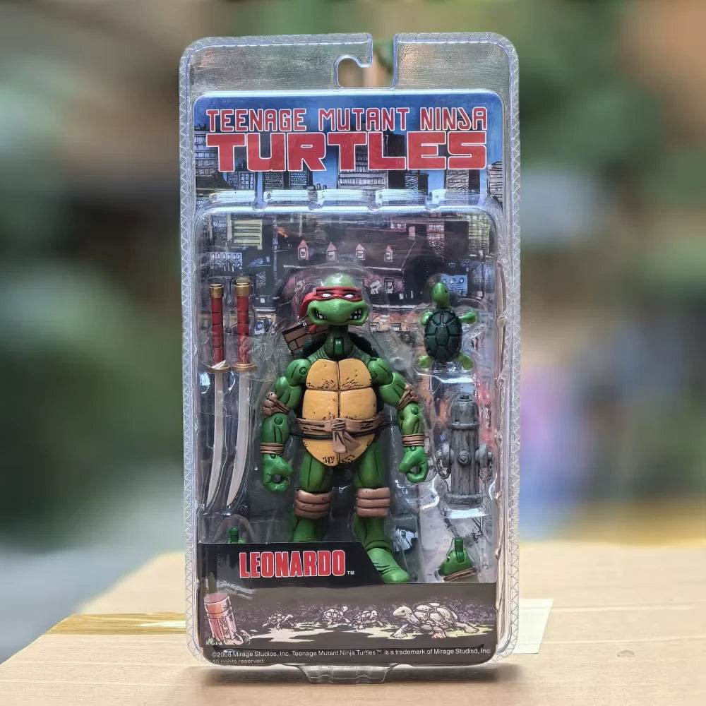 NECA Teenage Mutant Ninja Turtles 2008 Anime Figure TMNT Leo Raphael 14cm Action Figure New Birthday Gift - ToylandEU