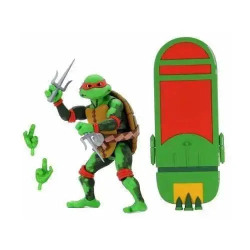 TMNT Raphael Action Figure With Hoverboard Display Stand - ToylandEU