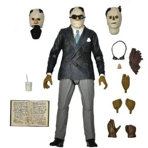 The Invisible Man Ultimate Action Figure NECA Featuring Interchangeable Heads - ToylandEU