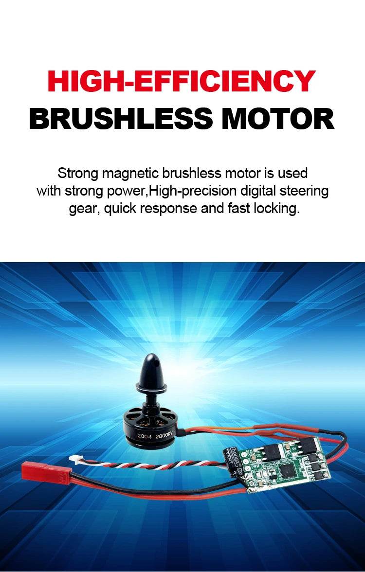 NEW 4CH RC Planes Brushless Motor Remote Control Aircraft - ToylandEU