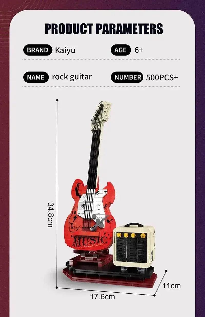  NEW 500pcs APP Guitar Building Blocks with Bluetooth Audio -  ToylandEU™