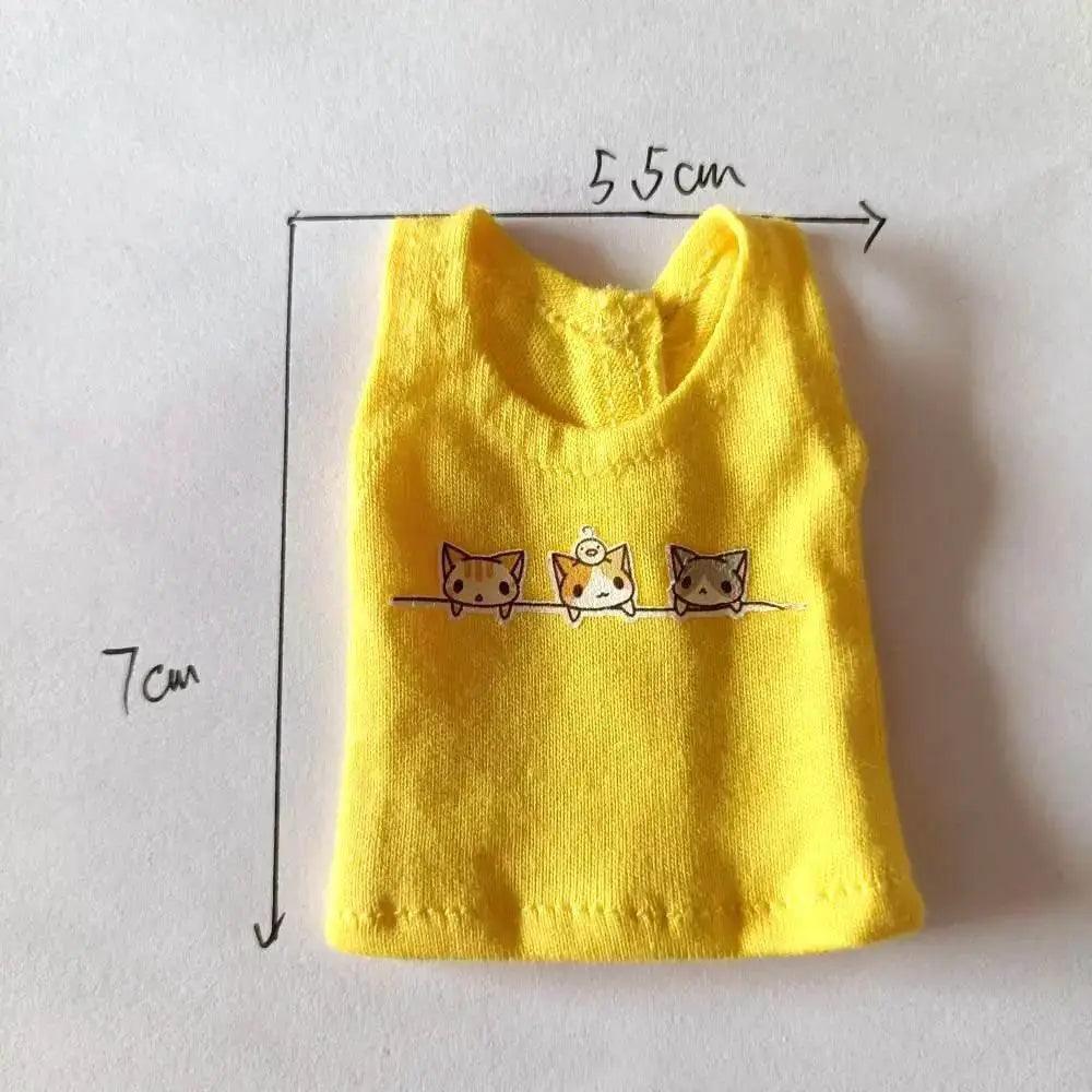  NEW Blyth Clothes T-Shirt Vest Cute Cat Print for Dolls -  ToylandEU™