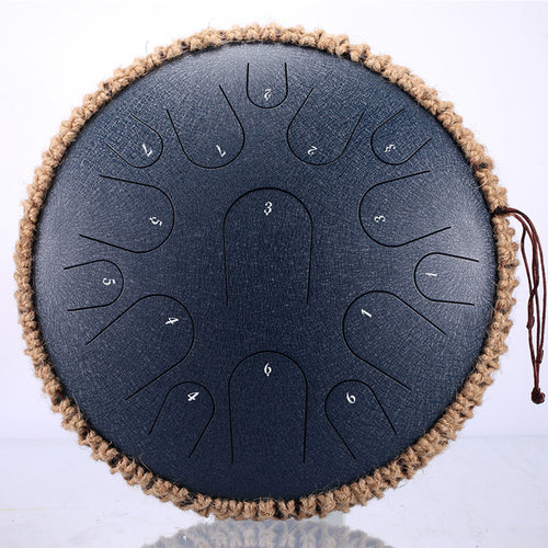 New Steel Tongue Drum 13 Inch 15 Tone Drum Handheld Tank Drum Toyland EU