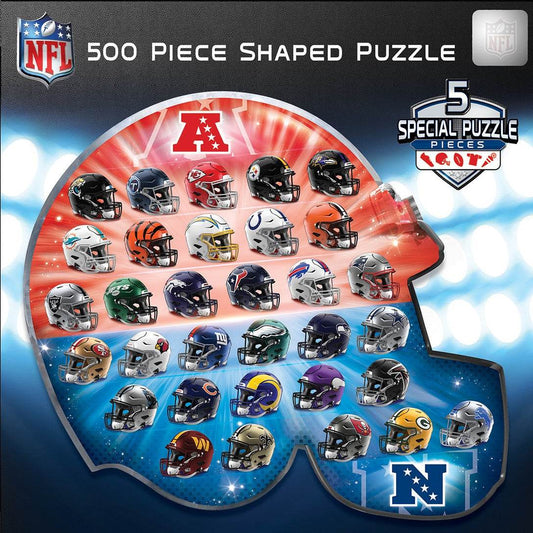 NFL Football Helmet Shaped Puzzle 500 Piece Team Themed - ToylandEU