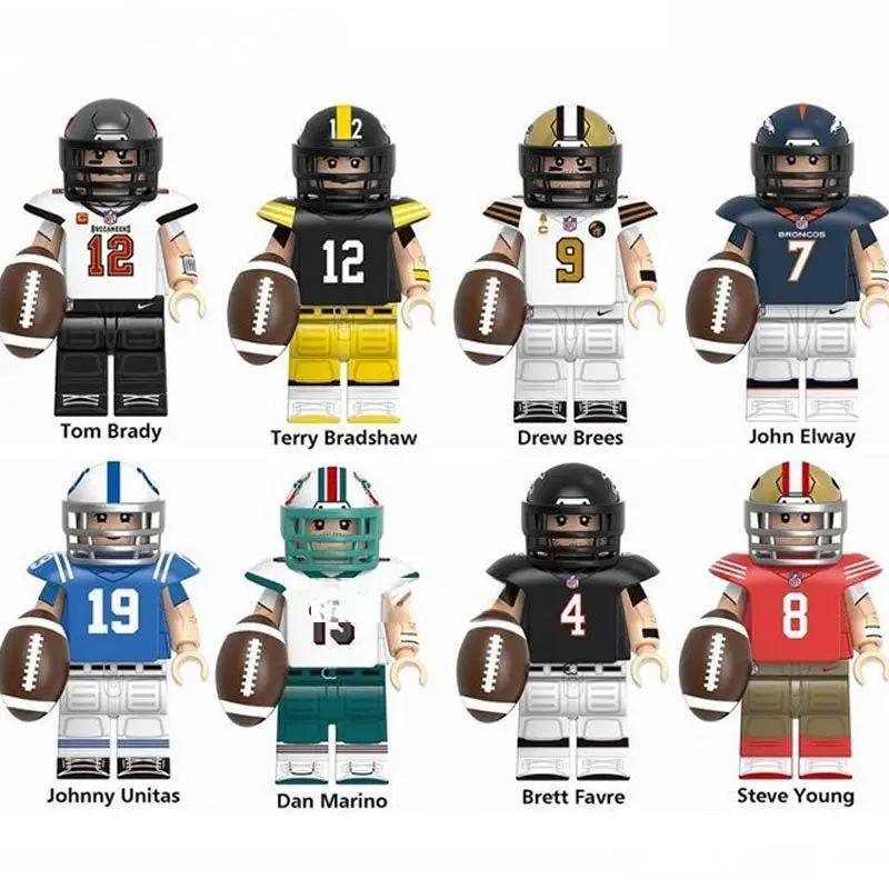  NFL Football Legends Set of 8 Lego Minifigures Custom sports Toys -  ToylandEU™