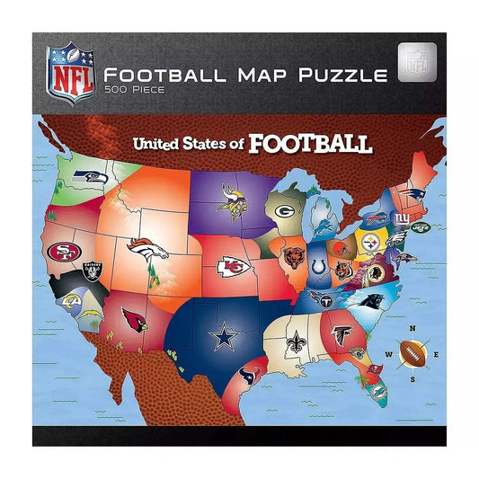  NFL Football Map Puzzle 500 Pieces All 32 Teams USA -  ToylandEU™