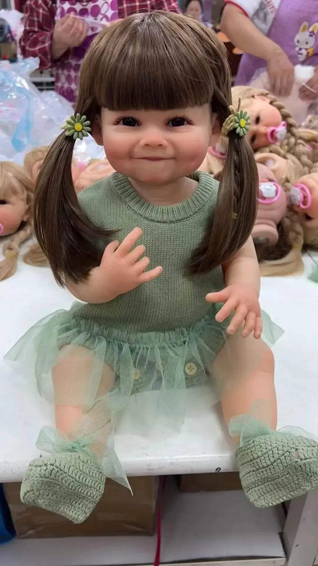  NPK Lifelike Reborn Toddler  - 55CM Full Body Soft Silicone Raya  -  ToylandEU™