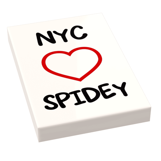 Custom Printed Lego Brick | 2X3 Size | Wall Decor | Spidey Fan Display