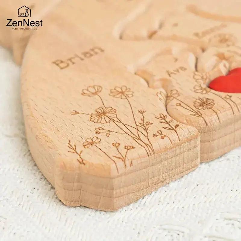  Personalized Wooden Bear Family Name Puzzles For Kids -  ToylandEU™