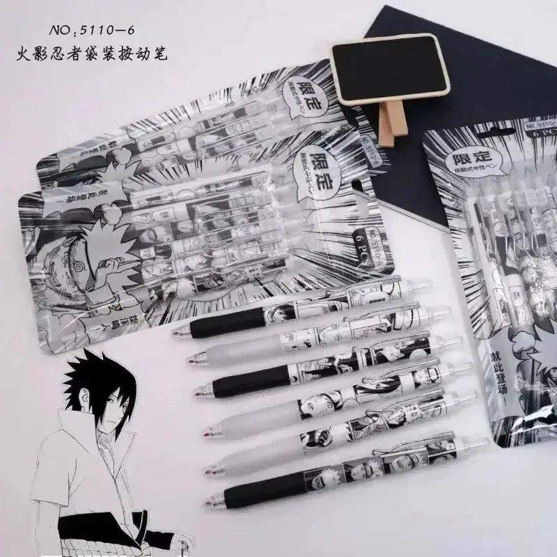 Naruto Gel Pen Set 6 Piece With Smooth Writing Performance - ToylandEU
