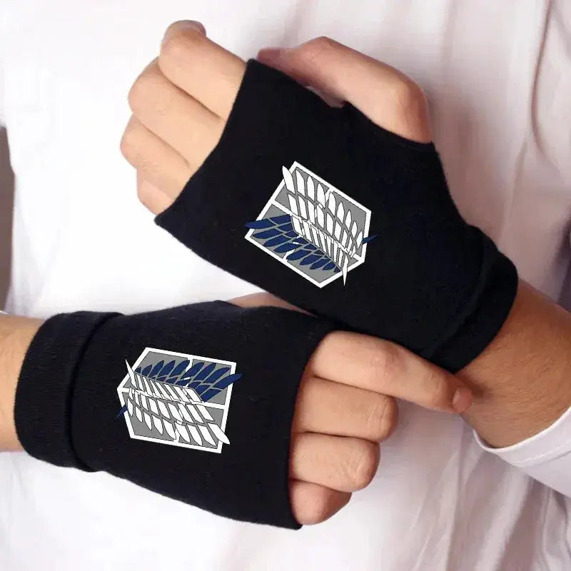 Naruto Akatsuki Fingerless Gloves For Cosplay Warmth - ToylandEU