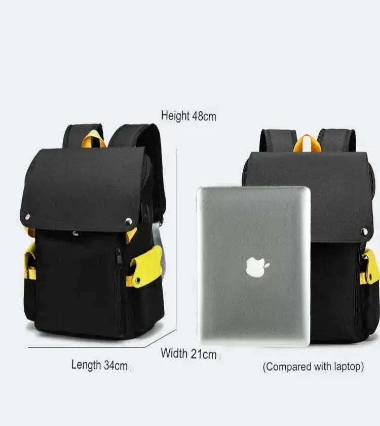 Naruto Anime Backpack, Includes Pencil Case and External Charging Port, Uzumaki Akatsuki School Students Schoolbag Leisure Computer Bag - ToylandEU
