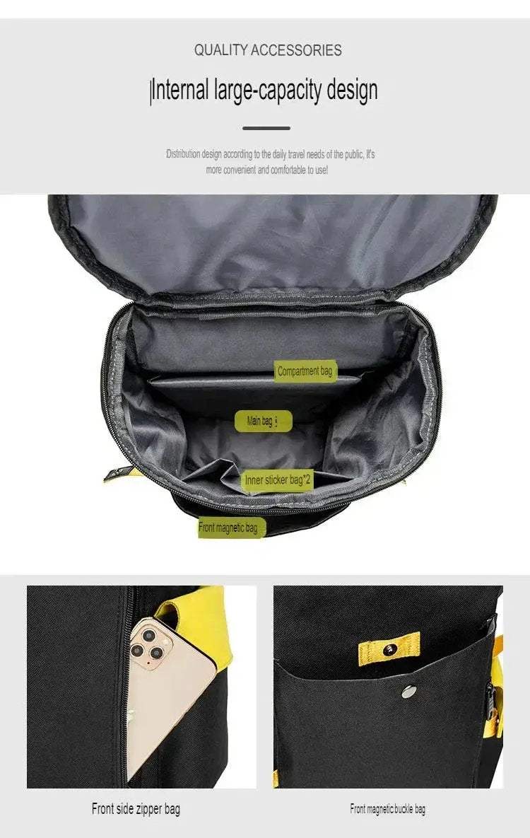 Naruto Anime Backpack, Includes Pencil Case and External Charging Port, Uzumaki Akatsuki School Students Schoolbag Leisure Computer Bag - ToylandEU