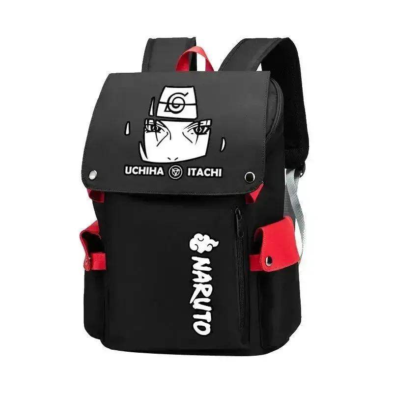 Naruto Anime Backpack, Includes Pencil Case and External Charging Port, Uzumaki Akatsuki School Students Schoolbag Leisure Computer Bag - ToylandEU