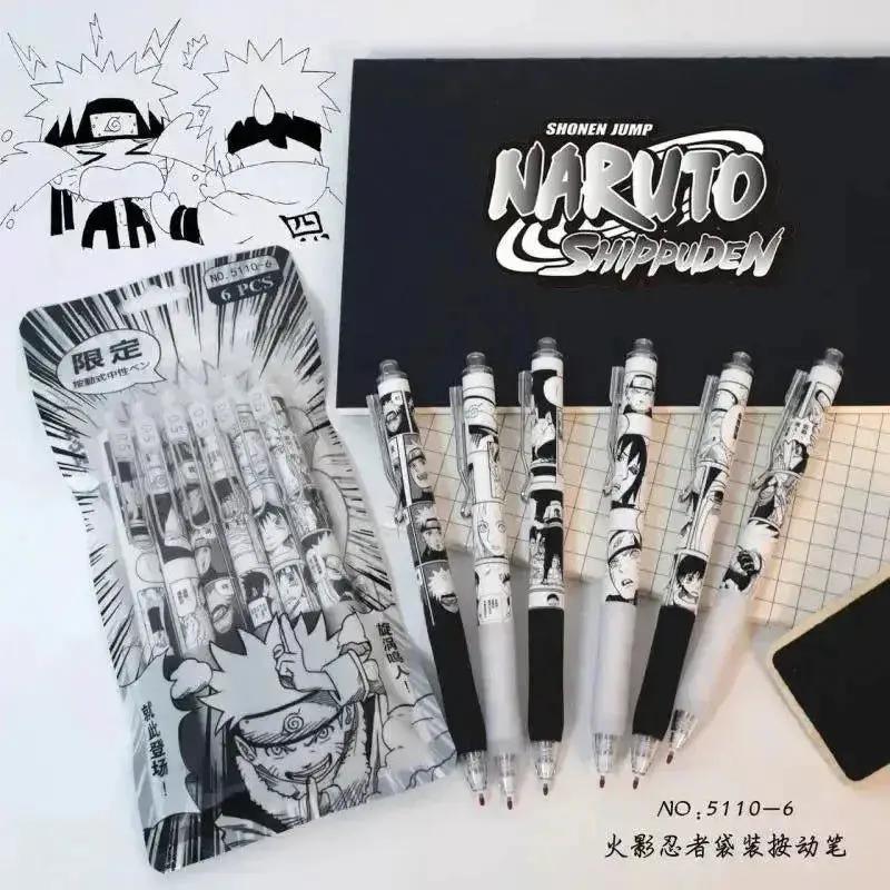  Naruto Gel Pen Set 6 Piece Smooth Writing Black Ink -  ToylandEU™