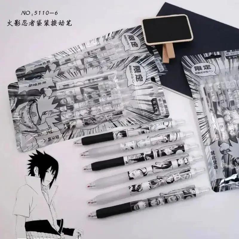  Naruto Gel Pen Set 6 Piece Smooth Writing Black Ink -  ToylandEU™