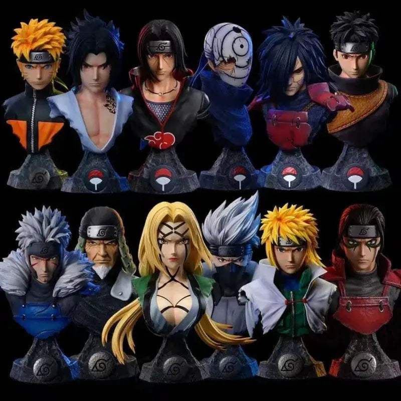 Naruto Handheld Sasuke Bust Commemorative Figure Collectible Chassis - ToylandEU