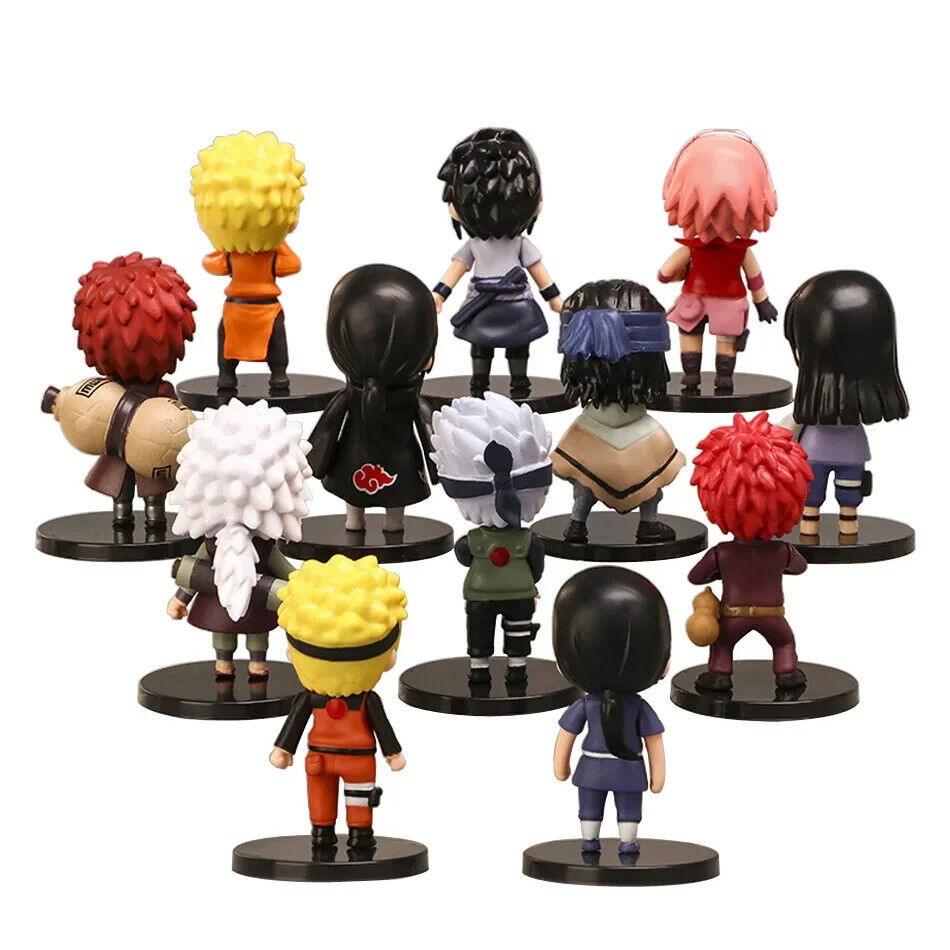 Naruto Shippuden 12 Piece Figurine Set Collectible PVC