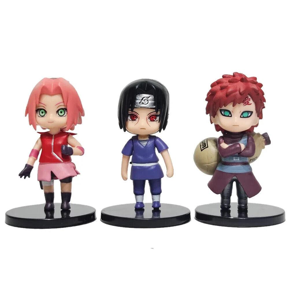 Naruto Shippuden 12 Piece Figurine Set Collectible PVC