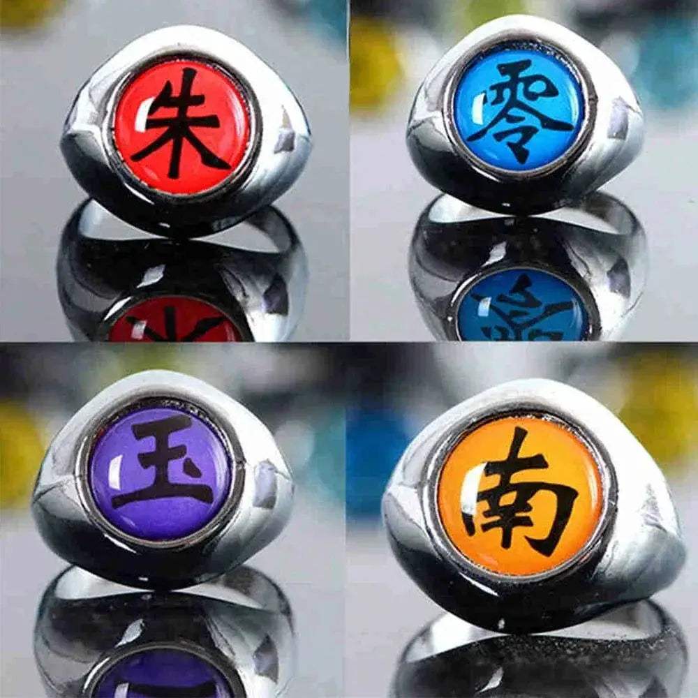 Naruto Shippuden Akatsuki Ring Adjustable Metal Cosplay - ToylandEU