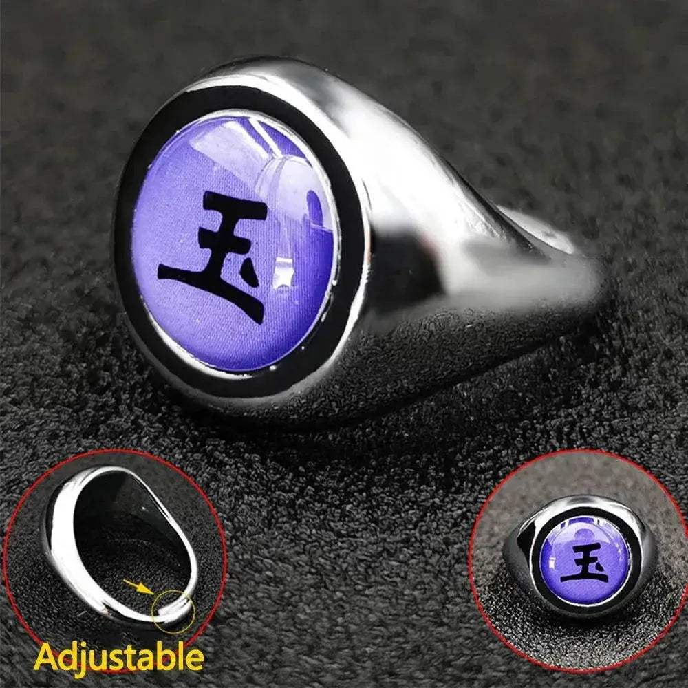 Naruto Shippuden Akatsuki Ring Adjustable Metal Cosplay - ToylandEU