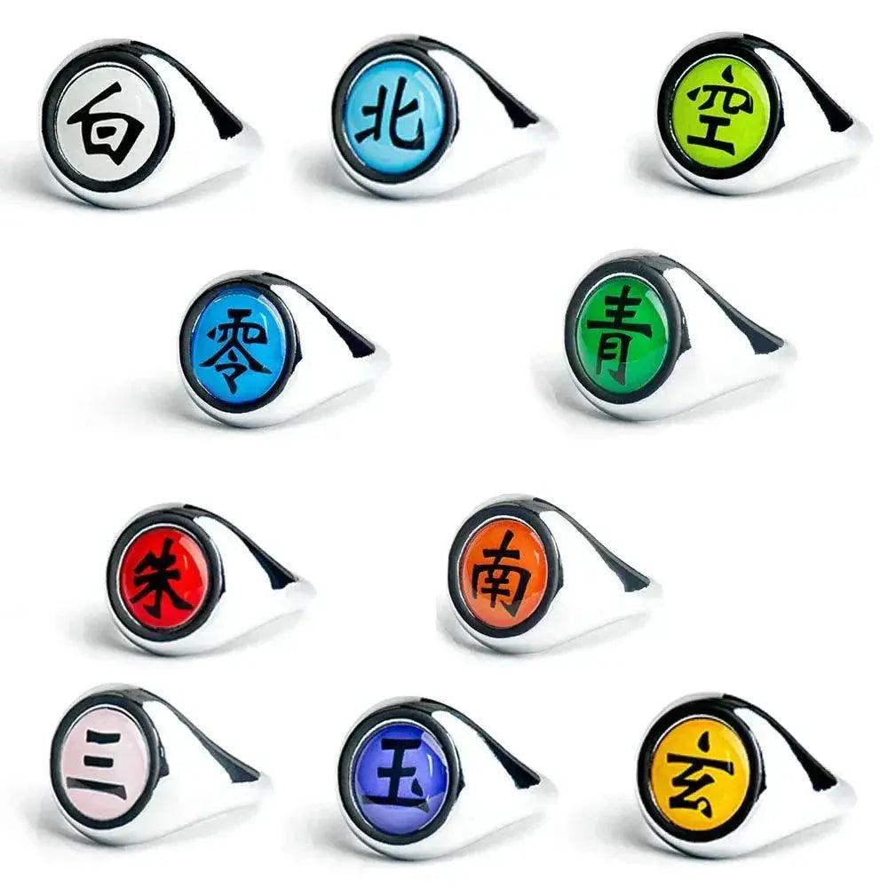  Naruto Shippuden Akatsuki Ring Adjustable Metal Premium -  ToylandEU™
