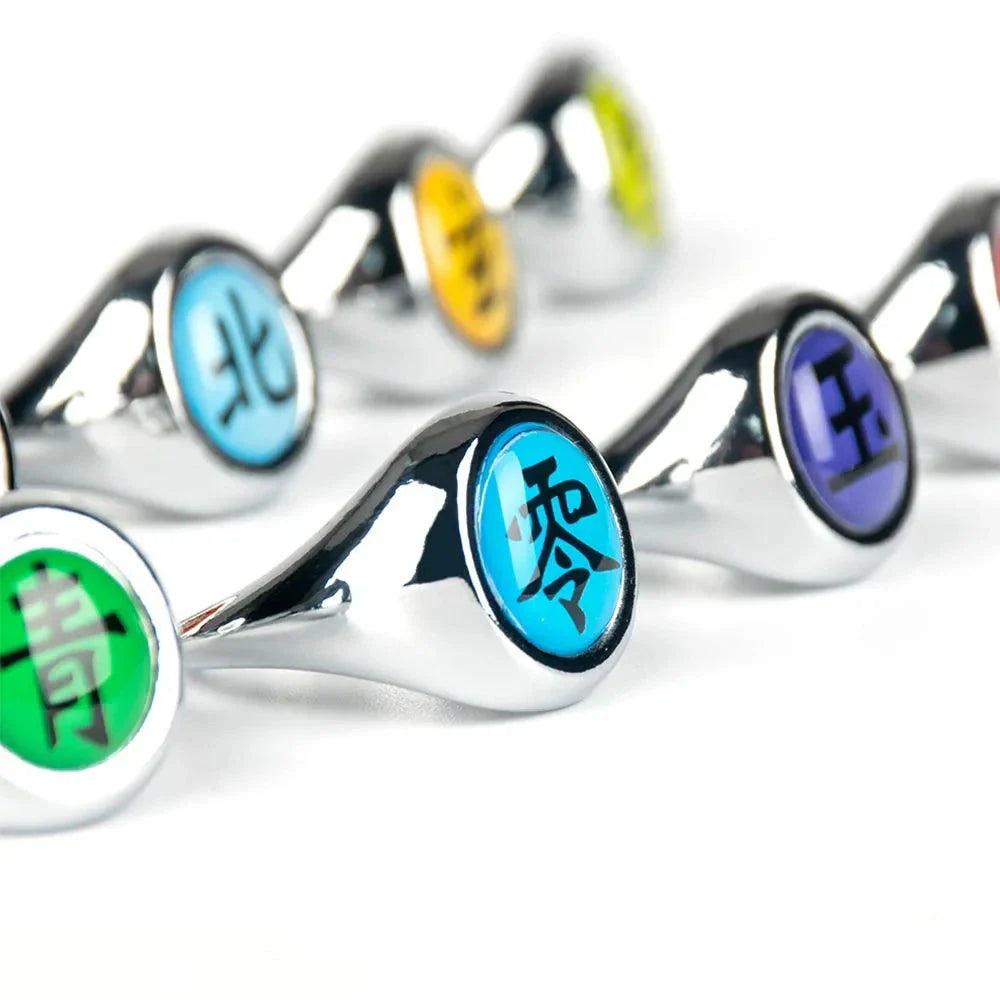  Naruto Shippuden Akatsuki Ring Adjustable Metal Premium 