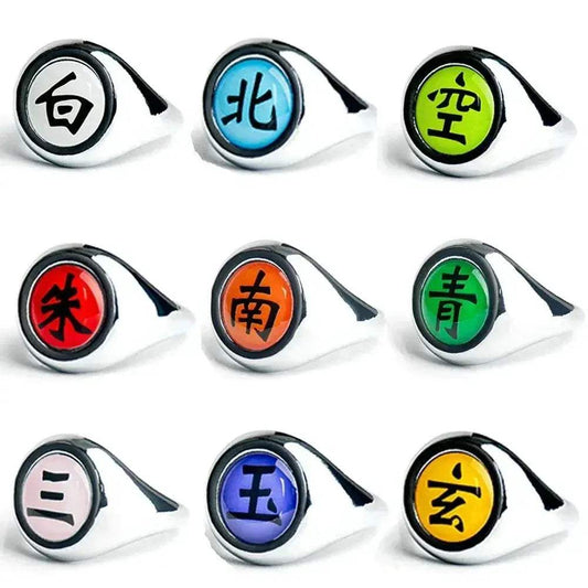 Naruto Shippuden Akatsuki Rings And Headbands Anime Cosplay Ring Accessories - ToylandEU