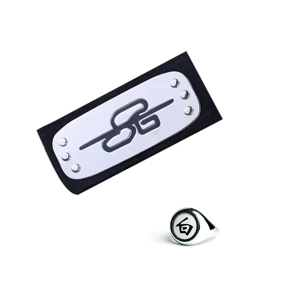  Naruto Shippuden Akatsuki Rings And Headbands Kit Elite 