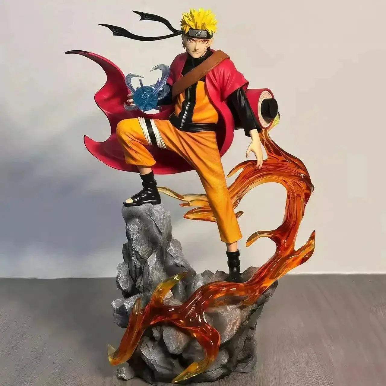 Naruto Shippuden Anime Figures Sasuke Uchiha and Naruto Uzumaki PVC 27 CM - ToylandEU