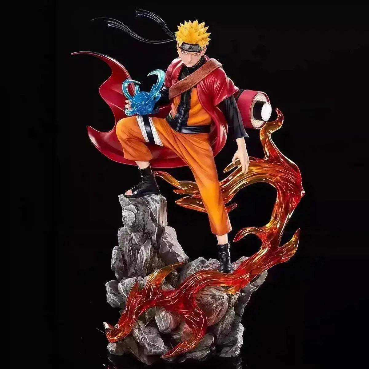 Naruto Shippuden Anime Figures Sasuke Uchiha and Naruto Uzumaki PVC 27 CM - ToylandEU