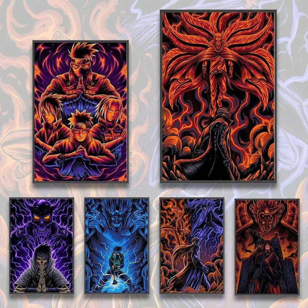 Naruto Shippuden Self Adhesive Poster Wall Art For Anime Fans - ToylandEU