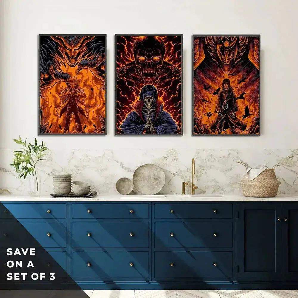 Naruto Shippuden Self Adhesive Poster Wall Art For Anime Fans - ToylandEU