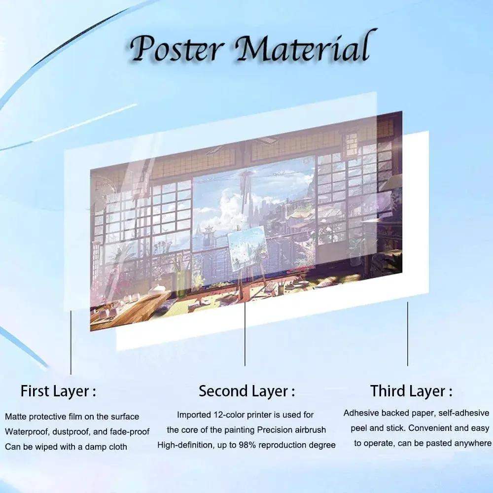 Naruto Shippuden Self Adhesive Poster Wall Art For Anime Fans - ToylandEU
