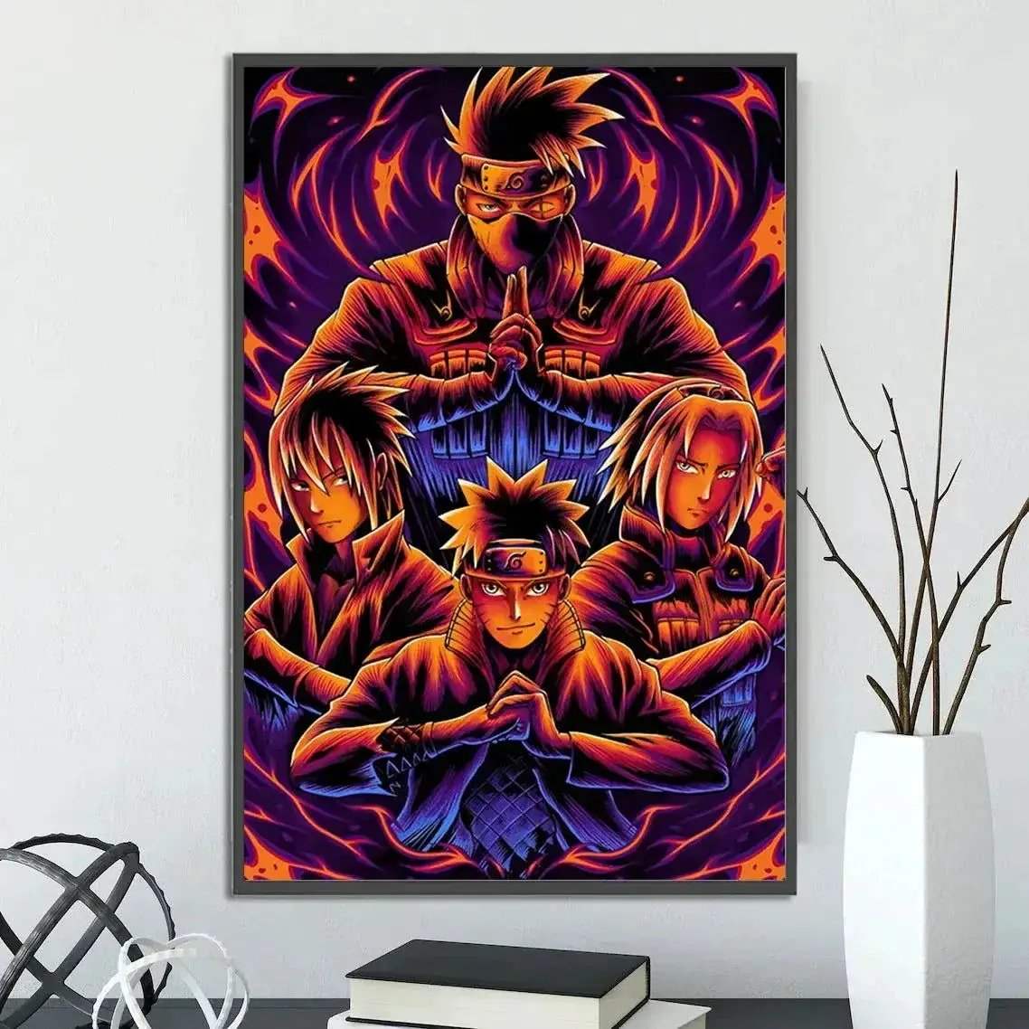 Naruto Shippuden Self Adhesive Poster Wall Art For Anime Fans - ToylandEU