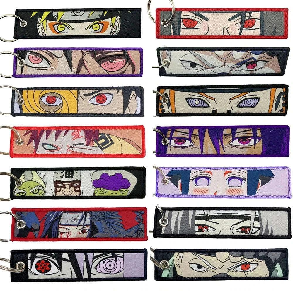Naruto Shippuden Keychains Double Sided Artwork Vibrant